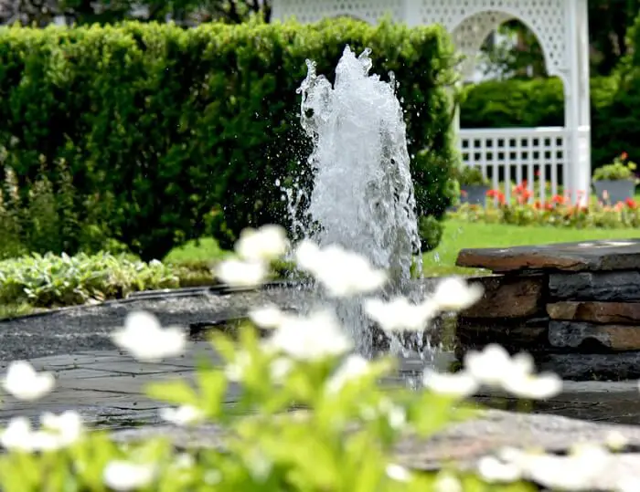 garden fountain