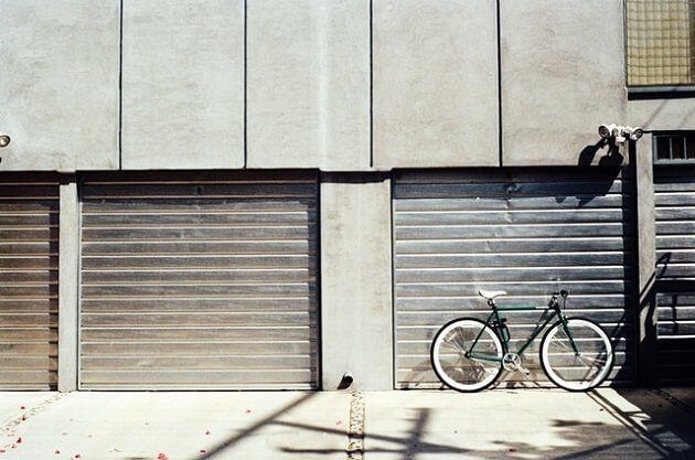 garage-door-bike-outside
