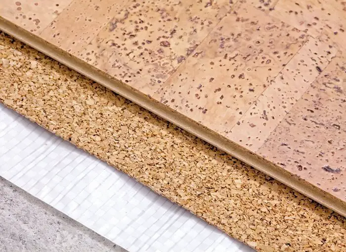 cork layer underneath flooring