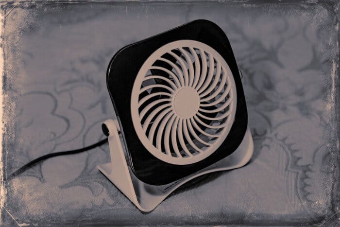 stylish small desk fan