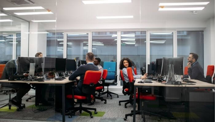 open plan offices benefit from sound masking