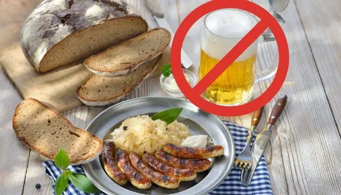 avoid alcohol with meals